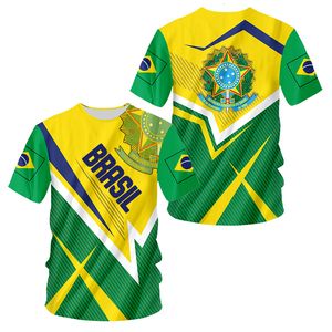 T-shirts pour hommes sélection de football brésilien T-O cou à manches courtes mode Cool Streetwear grande taille ample Camisa Brasil 221118