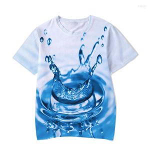 T-shirts voor heren Ademende mannen T-shirt Creatieve 3D Magic kleurrijke foto print unisex mode korte mouw top casual één nek mannelijk tee mild