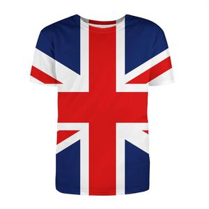 T-shirts pour hommes Drapeau britannique Tshirt Graphic Tee Union Jack Mens Summer Tops UK Print Oversized Shirt Vêtements Funny 3D Design T-Shirt