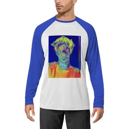 T-shirts pour hommes Brockhampton Iridescence MaLong Sleeve T-Shirt Anime Sports Fan T-shirts Plain Mens Vintage