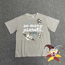 Mannen T-shirts BROKEN PLANET T-shirt Voor Mannen Vrouwen Bladerdeeg Print Zoveel Planeten T-shirt Tops Teeyolq