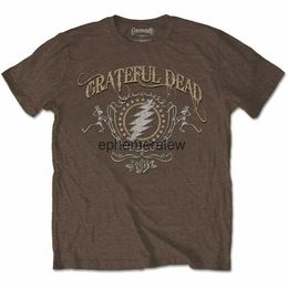 T-shirts pour hommes Brown The Grateful Dead Bolt Tee T-shirt Mensephemeralew