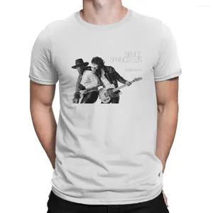 Heren T-shirts Bruce The E Street Band Springsteen Est T-shirt Voor Mannen Om Ronde Hals Basic Shirt Onderscheidende Kleding streetwear