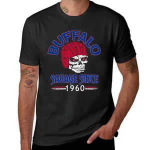 T-shirts voor heren Buffalo Football Fan - Savage Since 1960 T-shirt zwart grappige jongens oversized t-shirts met dierenprint voor heren