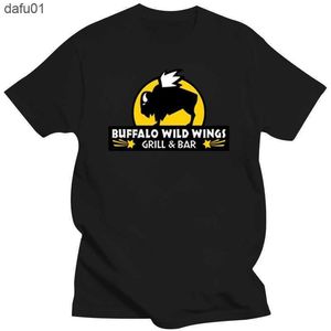 Camisetas para hombre Buffalo Wild Wings Grill And Bar Camiseta negra para hombre Talla S-3Xl Nuevo estilo de verano Ropa informal Camiseta L230520 L230520