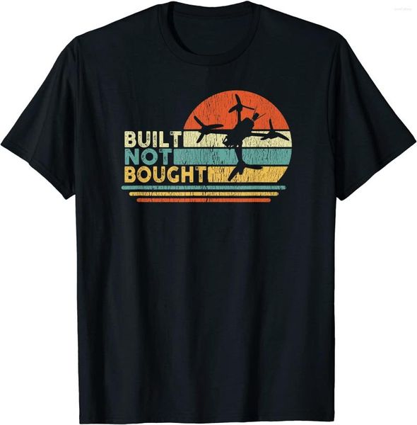 Camisetas para hombre Construido No comprado Drone Builder Freestyle Race Camiseta Camiseta clásica Alternativa de alta calidad O-cuello Hombres Ropa