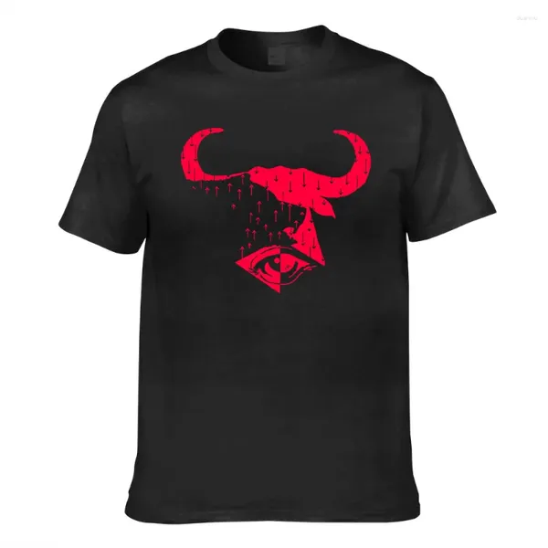 T-shirts pour hommes T-shirt graphique Bull Bear Navy pour hommes T-shirts d'été imprimés à la main T-shirts imprimés Tentacule T-shirts à col rond