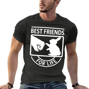 Heren T-shirts Bunny Lover Rabbit Friends For Life Oversize Shirt Aangepaste herenkleding Korte mouw Streetwear Groot formaat Tops Tee