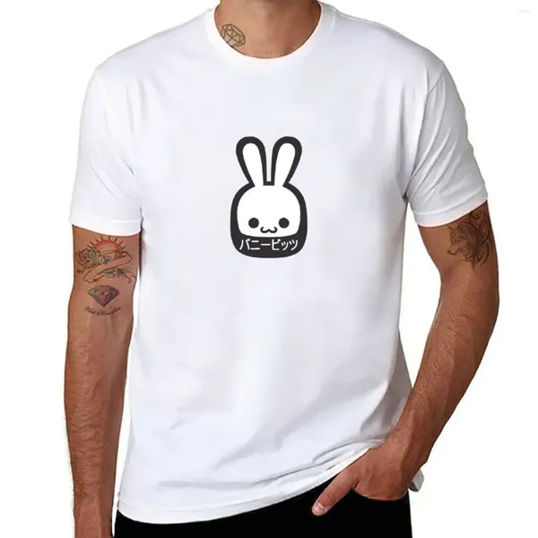 Camisetas para hombre, camiseta con Logo de Bunnybits Katakana, camiseta divertida de secado rápido, camiseta de gran tamaño para hombre