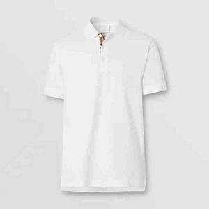 T-shirts pour hommes Burberys pour homme Chemise européenne Burbery Polo Burbery Veste Casual Polo Chemise Homme Classique Couleur Unie TB Été B Court Burbery Sweat à capuche 1547