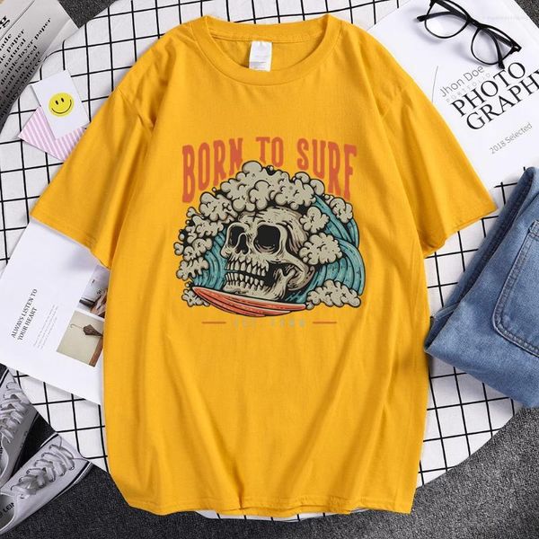 T-shirts pour hommes brûler pour surfer même face à la mort chemise imprimée Sport marque t-shirt hommes décontracté haut en coton nouveauté grande taille t-shirt pour hommes