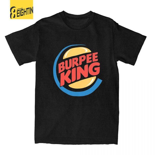 Camisetas para hombres Burpee King Camiseta Funny Birthday Garning For Boyfriend Husmod Men Summer Manga corta Crossfit Crossfit camisetas T240425