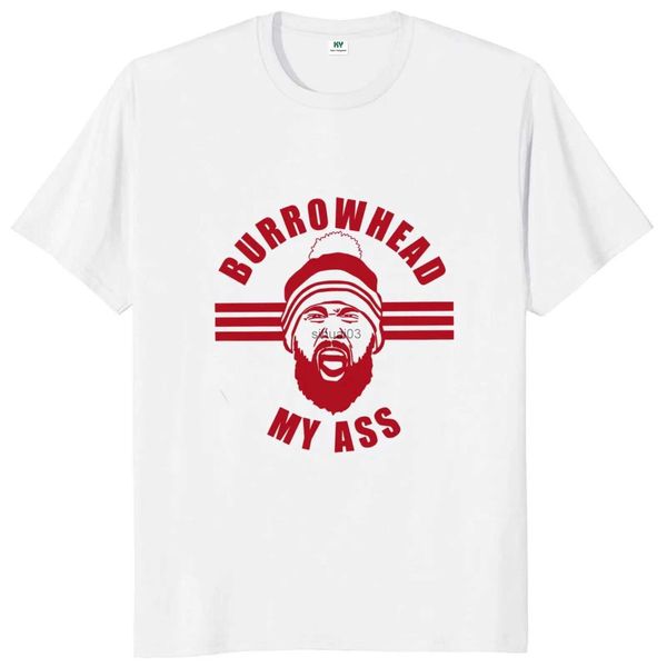 T-shirts pour hommes Burrowhead My T-shirt Funny Meme Football Fans Cadeau Manches courtes 100% coton Unisexe Casual O-Cou T-shirts doux Taille de l'UE