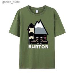 Heren T-shirts Burton Snowboards Nieuw T-shirt Maat S 5XL Q240316