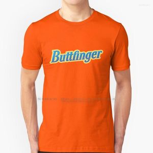 Camisetas de hombre Buttfinger camisa de algodón puro Butterfinger Bart Cool Candy bruto inapropiado sucio Santa broma divertido texto humorístico