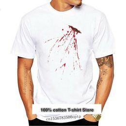 T-shirts pour hommes Camiseta Con Estampado de Cuchillo Halloween Para Hombre Robe Lujo Manchas Y 2022 2022Men's
