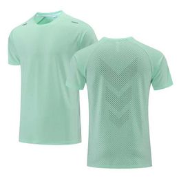 T-shirts voor herencamiseta deportiva de manga corta para hombre camisa de secado transpirabel J240515