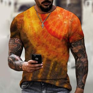 Heren t shirts camouflage heren t-shirt harajuku patroonstijl 3D printen hiphop coole knappe oversized horror kleding