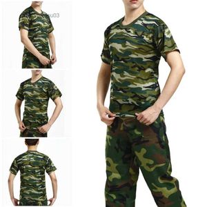 T-shirts voor heren camouflage tactisch shirt korte mouw heren snel droog gevecht t-shirt militair leger t shirt camo outdoor wandelen jagen shirtsl2404