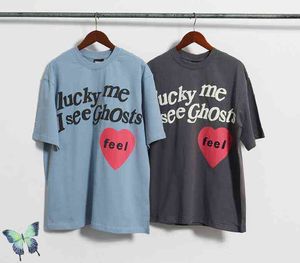 Camisetas para hombre Camiseta Camp Flog CPFM Lucky Me I Kids See Ghosts Camiseta T220909