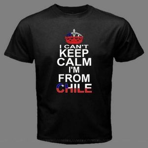 T-shirts pour hommes NE PEUT PAS GARDER LE CALME JE SUIS DU CHILI Chilien Santiago Drapeau T-shirt drôle CHH Style d'été Tops Tee Shirt309L