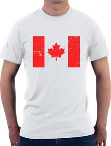 Heren t shirts Canada vlag vintage stijl retro t-shirt cadeau idee