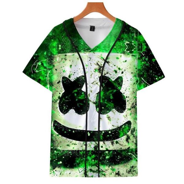 T-shirts pour hommes Candy Band DJ Baseball T-shirt Hip Hop Top Shirt Rappeur 3D Imprimer Summer Tshirt respirant Femmes Tees Plus Size2767