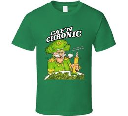 Camisetas para hombre Cap N Chronic Captain Funny Cereal Parody T Shirt