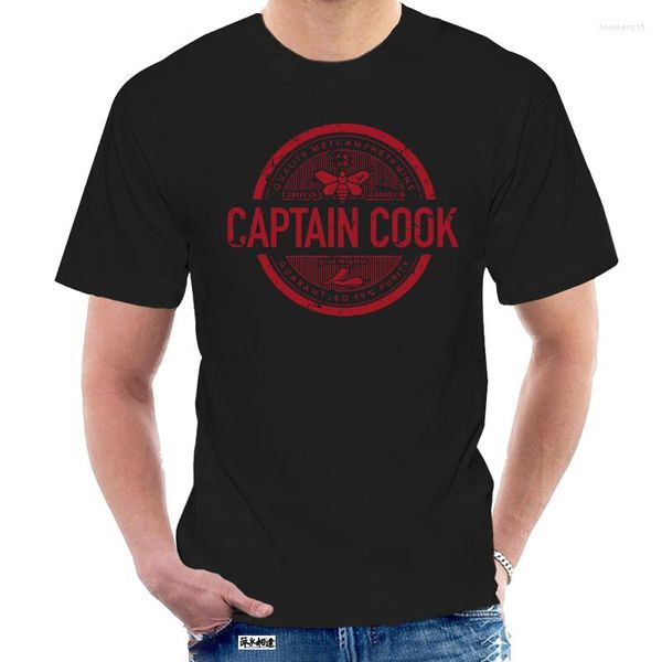 Camisetas para hombre Capitán Cook Camiseta para hombre Chef Camisa Carta Camiseta Impreso Regalo de cumpleaños Tops Hip Hop Tees Sudaderas de algodón para adultos 8600Z