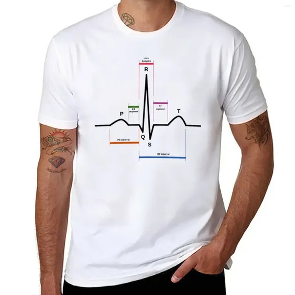 Camisetas para hombre Cardiología Ecg Camiseta Tallas grandes Camisetas gráficas Tops lindos Entrenamiento para hombres