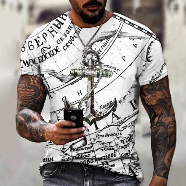 Camisetas para hombre Imagen de personaje de dibujos animados Camiseta agrandada para hombre Estilo mosaico Harajuku Poliéster