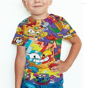 Camisetas de hombre Superthings de dibujos animados Serie 10 Camiseta de la fuerza de rescate Camiseta con estampado 3D Camiseta de Superzings para niños y niñas Camisetas de verano para niños Camiseta