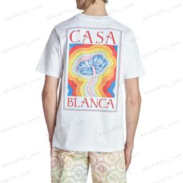 T-shirts voor heren Casablanca Dreamland Cloud Print Short Sleeve Summer Casa heren en dames losse all-match korte mouw Tide Brand T-shirt T230419
