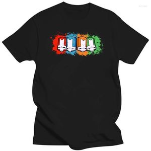 T-shirts pour hommes Castle Crashers Noir Navy Shirt Design S-5XL