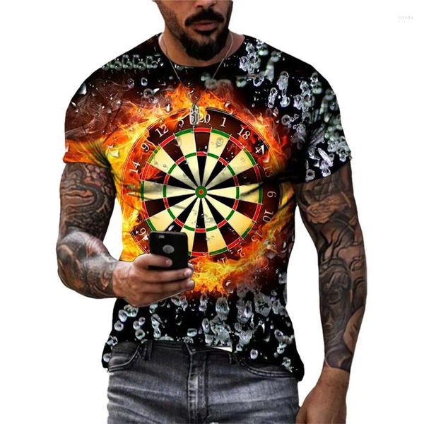 Camisetas para hombre Casual 3D Impreso Novedad Divertida Camiseta gráfica Personalidad Cuello redondo Calle Fitness Deporte Secado rápido Suelto Manga corta