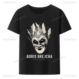 T-shirts voor heren Casual Boris Brejcha DJ Mask T-shirt Cool Short Men Dames T-shirt mannelijke hiphop zomermode T hipster Slve Top T240425