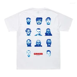 T-shirts pour hommes Casual Brockhampton All-American Boyband T-shirt Hommes GINGER Face Print Harajuku Tee Shirt Coloré Funny Cotton Top