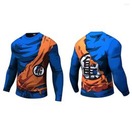 T-shirts pour hommes Casual Cosplay Hommes Anime Fitness Compression T-shirts Bodybuilding Tops Tees Vegeta Camiseta