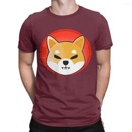 Heren t shirts casual shiba shib inu munt token t-shirts voor mannen dames ronde nek katoenen shirt crypto doge short mouw tee top