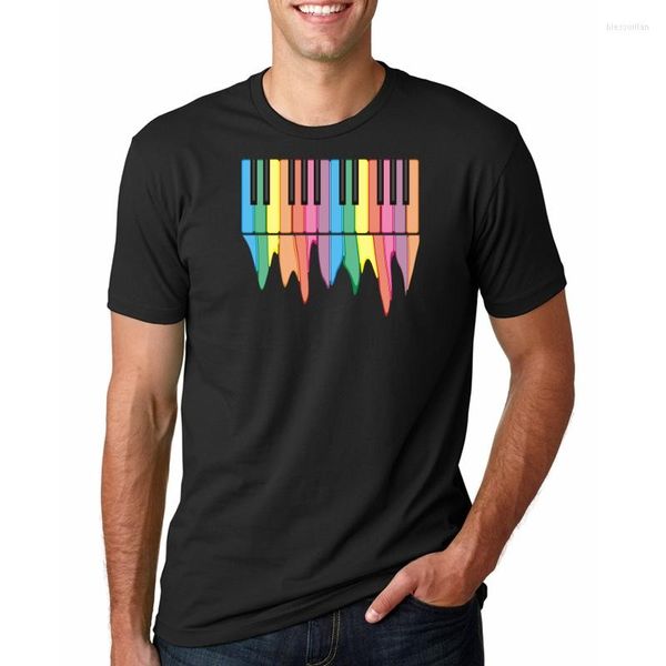 T-shirts pour hommes t-shirts décontractés Song Piano Keys Designer Crew Neck Short à manches Tee Shirt Style Coton