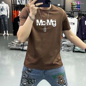 T-shirts voor heren Casual T-shirt Zomer Mode Eenvoudig bedrukt Ronde hals Tees Heren Dagelijks gebruik Katoen Herenkleding Grote maten 7xl Slanke tops