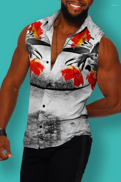 Camisetas para hombre, camiseta informal de verano para adolescentes, camiseta holgada elástica de retales con estampado de moda, ropa para hombres, camisetas irregulares 2023