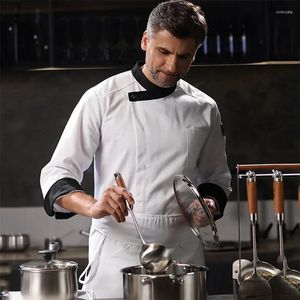 T-shirts pour hommes Restauration Vêtements de travail des chefs Automne et hiver Mode Restaurants El Pot Cuisine Long