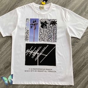 T-shirts pour hommes Cav Empt Cotton Antenne de réception de haute qualité C.e Cavempt t Coconut Tree Print