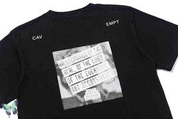 T-shirts voor heren cav Empt klaar om voorraad unisex zwart wit voorgehouden ce t te verzenden