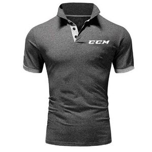 T-shirts voor heren CCM NIEUW ZOMER KORTE MEEVEN POLO SHIRT VOOR MENS MODUSABLE CASUAL SLIM FIT BEHAKBAAR SOLIDE KLAND ZAKELIJKE Heren Comfortabele polo J240326