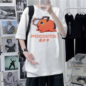 Heren T-shirts kettingzaag man top mannen designer manga comic t-shirt mannelijke Japanse y2k kleding 230408