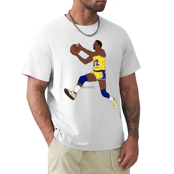 T-shirts pour hommes Champion Magics et Johnsoner 2023 Basketball Stars (2) Joueur de football Sports Premium T-shirts de haute qualité Crewneck Home USA S