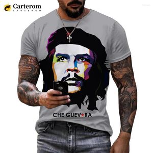 T-shirts pour hommes Che Guevara impression 3D T-shirt unisexe mode chemise décontractée Harajuku haut hommes été vêtements surdimensionnés