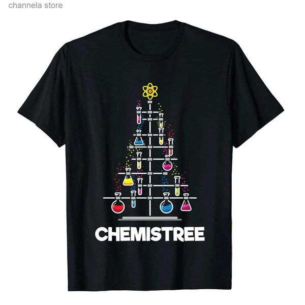 T-shirts pour hommes Chimies Sweat-shirt drôle Science Arbre de Noël Garçon Fille T-shirts uniques pour hommes Tops T-shirts Funny New Arrival Graphic Casual T240227